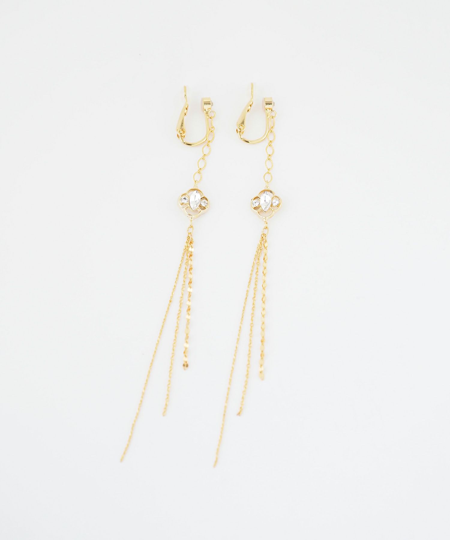 クローバーロングチェーンIMUFURETイヤリング