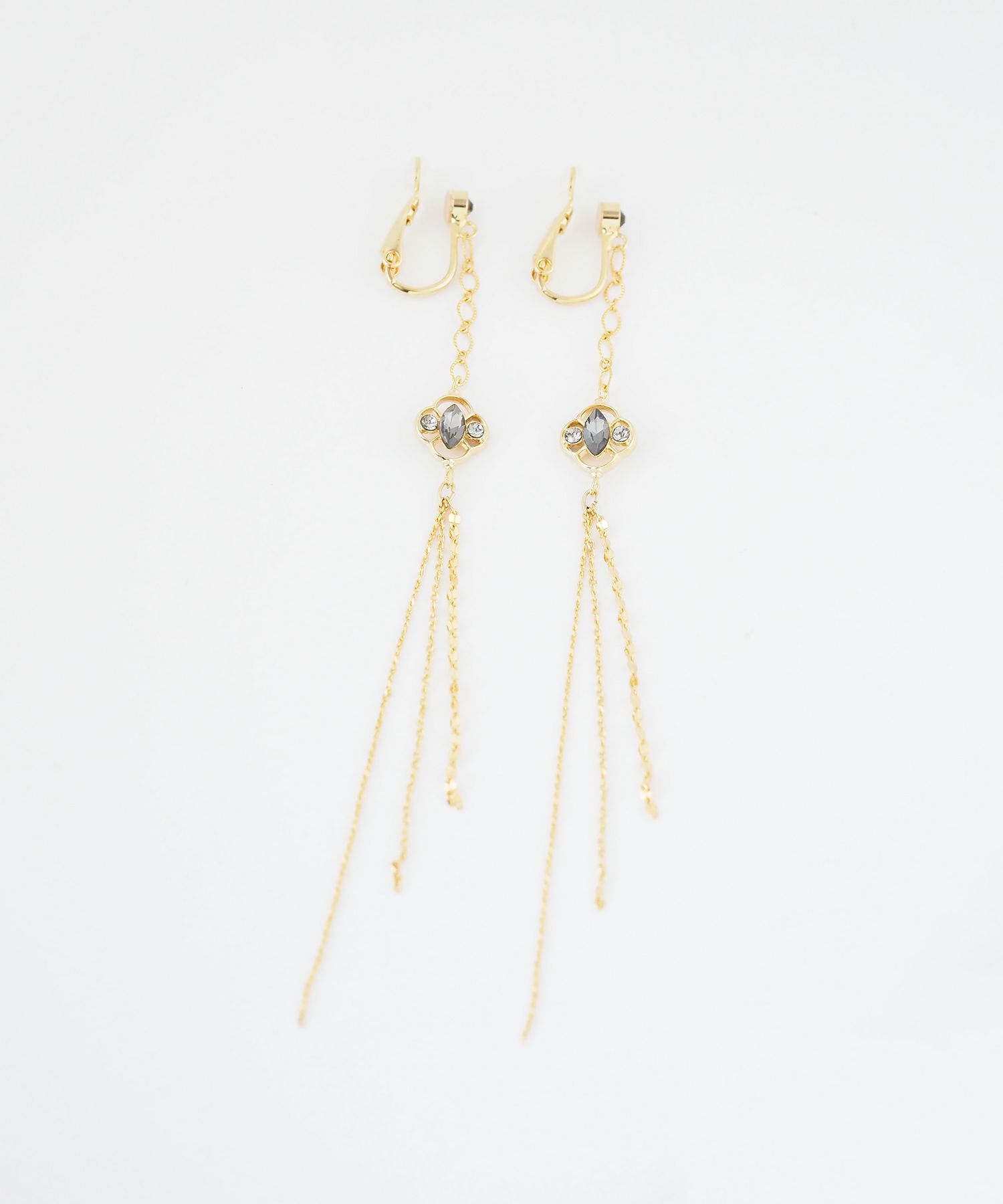 クローバーロングチェーンIMUFURETイヤリング