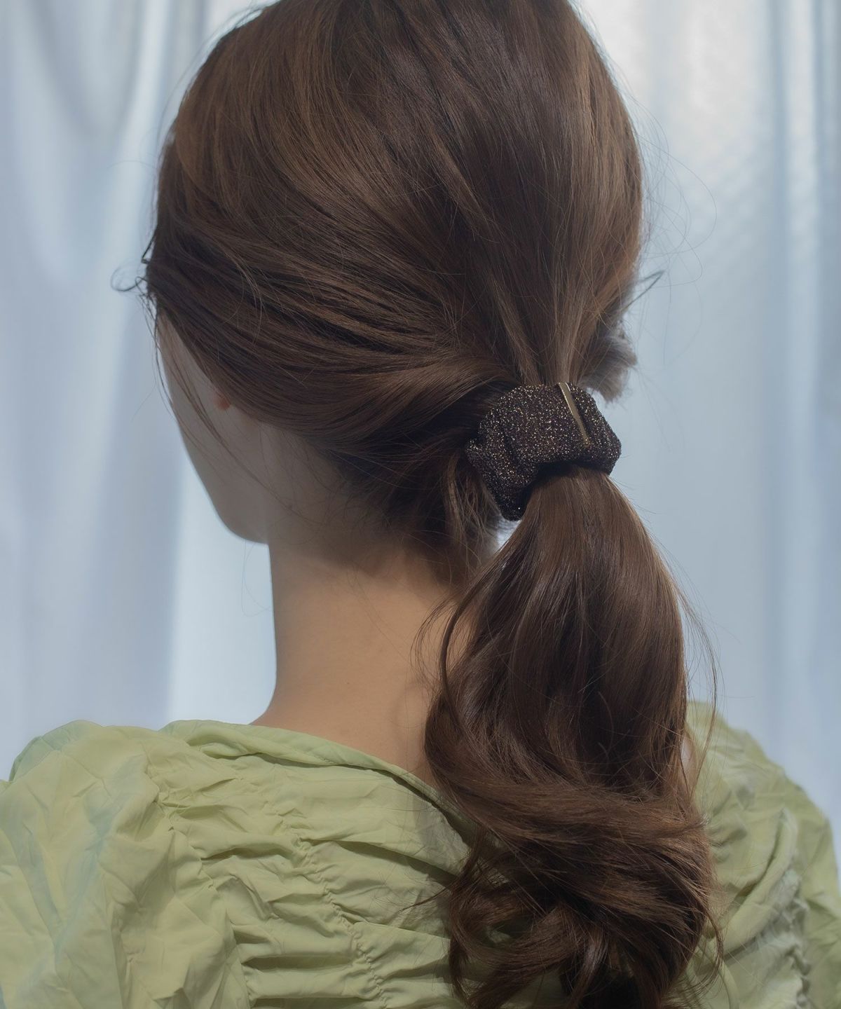 ボリュームラメフック付きシュフィー