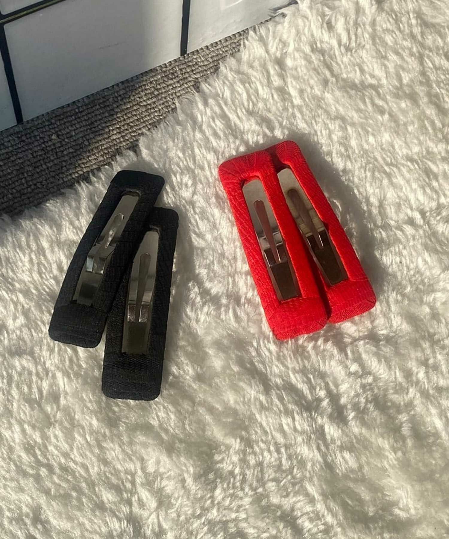 チュール巻きパッチンピン2Pセット