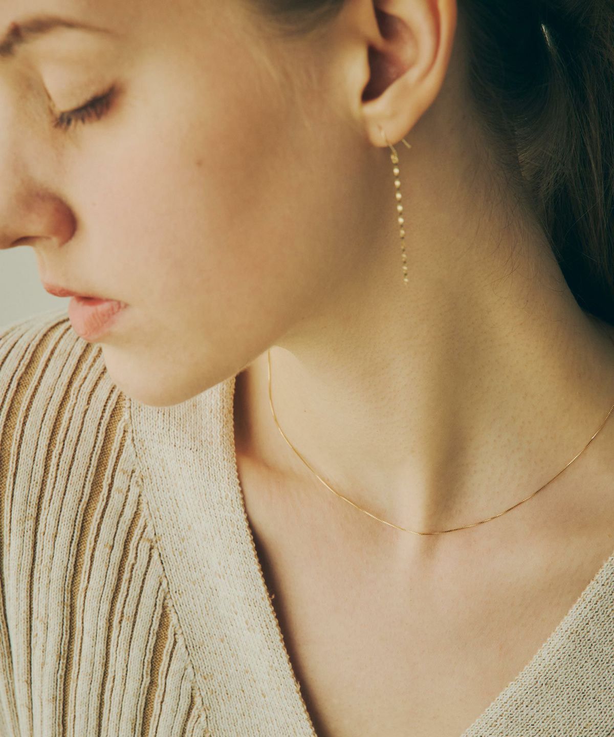 k10ネックレス ベネチアンチェーンネックレス K10〉ベネチアンチェーンネックレス - 12Twelve Agenda(トゥエルブ