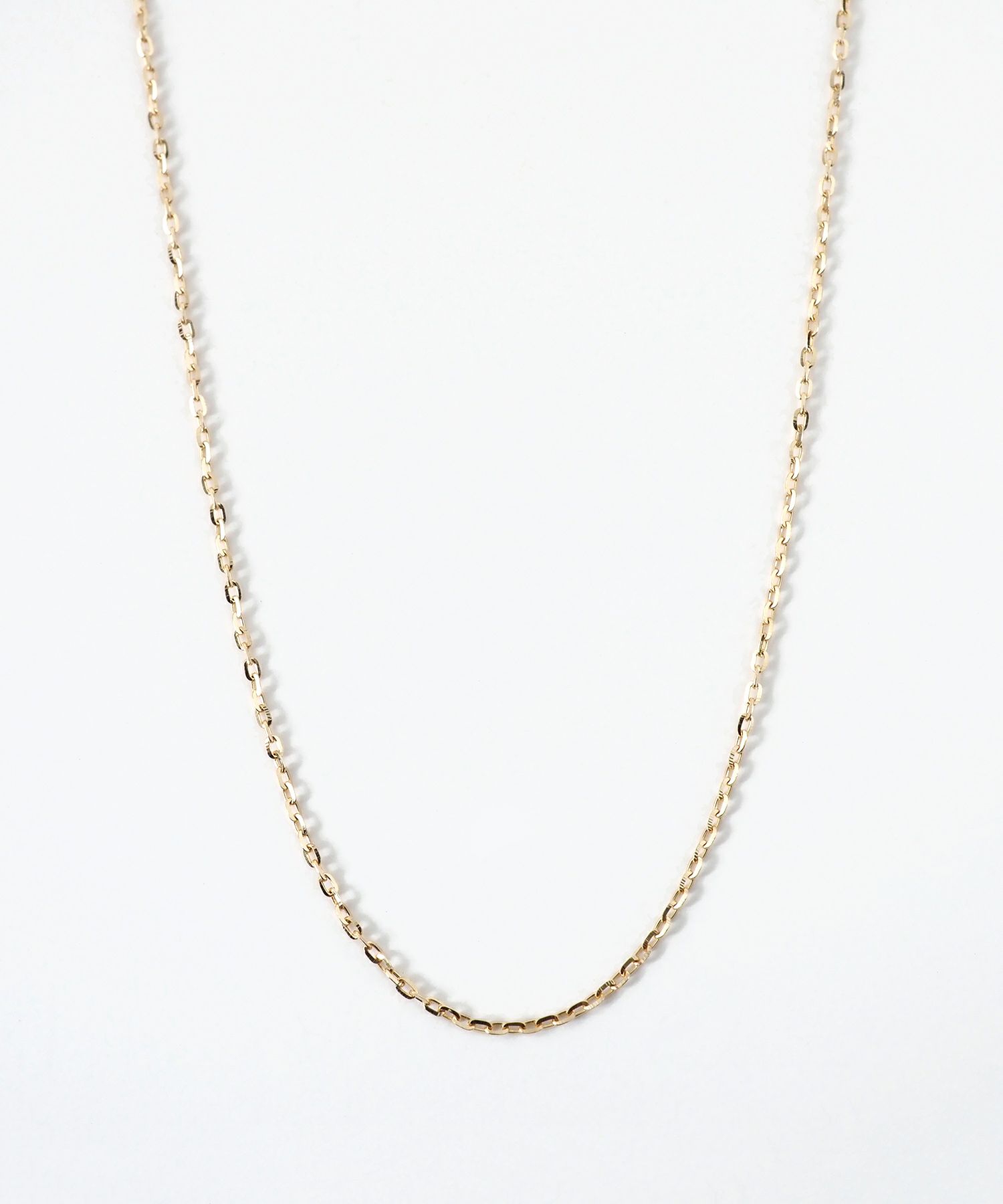 [K10]シャインカットチェーンネックレス【cucia】