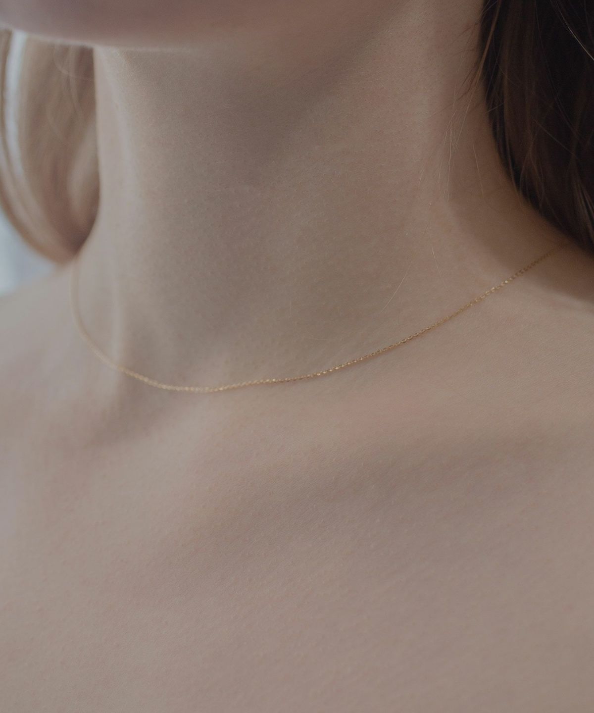 [K10]シャインカットチェーンネックレス【cucia】