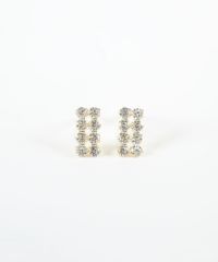 [K10]ユイットジルコニアピアス【cucia】