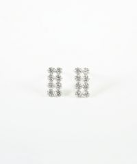 [K10]ユイットジルコニアピアス【cucia】