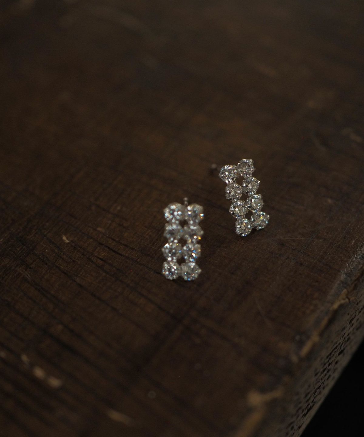 [K10]ユイットジルコニアピアス【cucia】