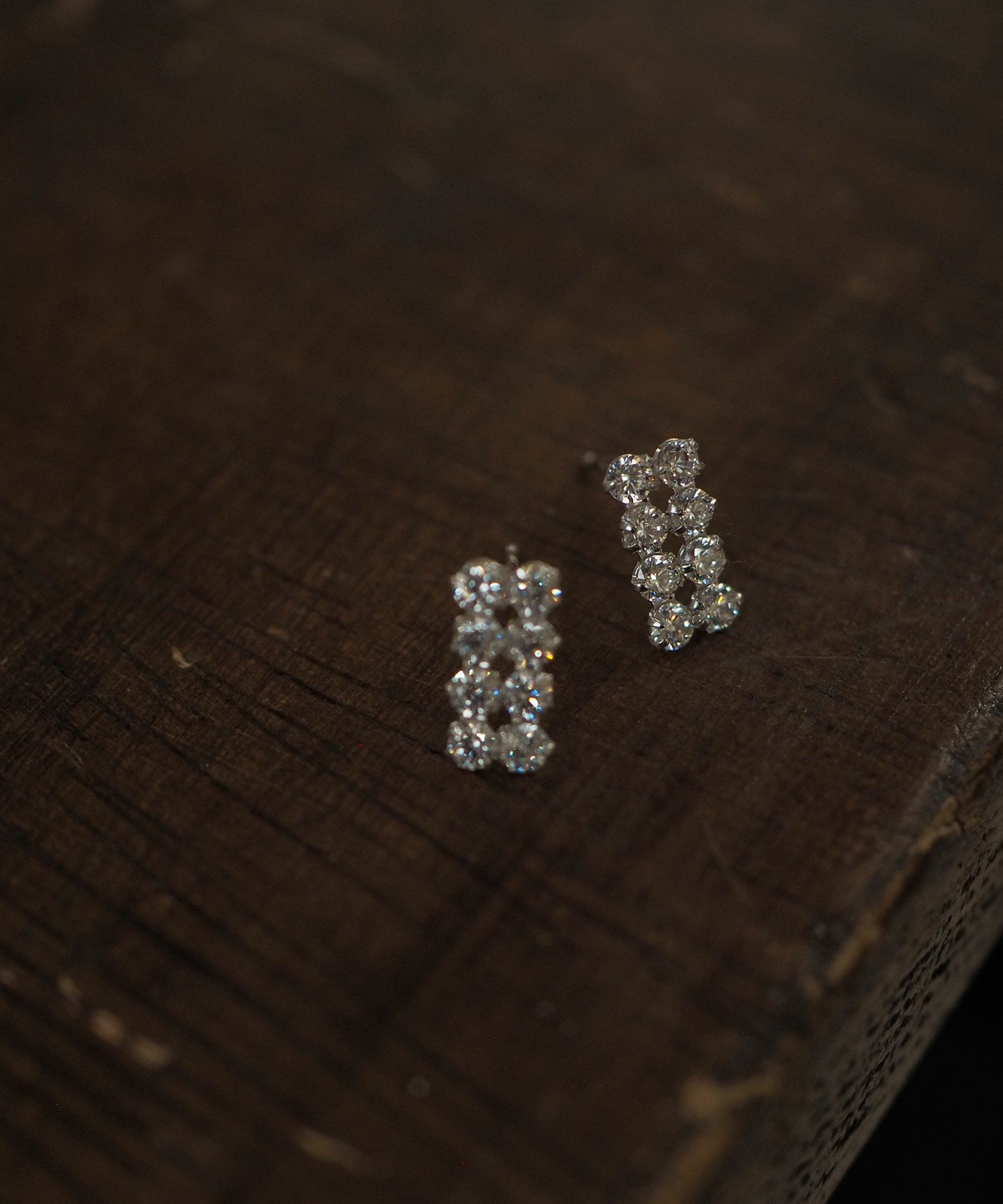 [K10]ユイットジルコニアピアス【cucia】