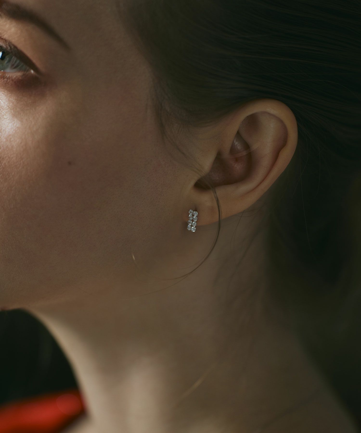 [K10]ユイットジルコニアピアス【cucia】