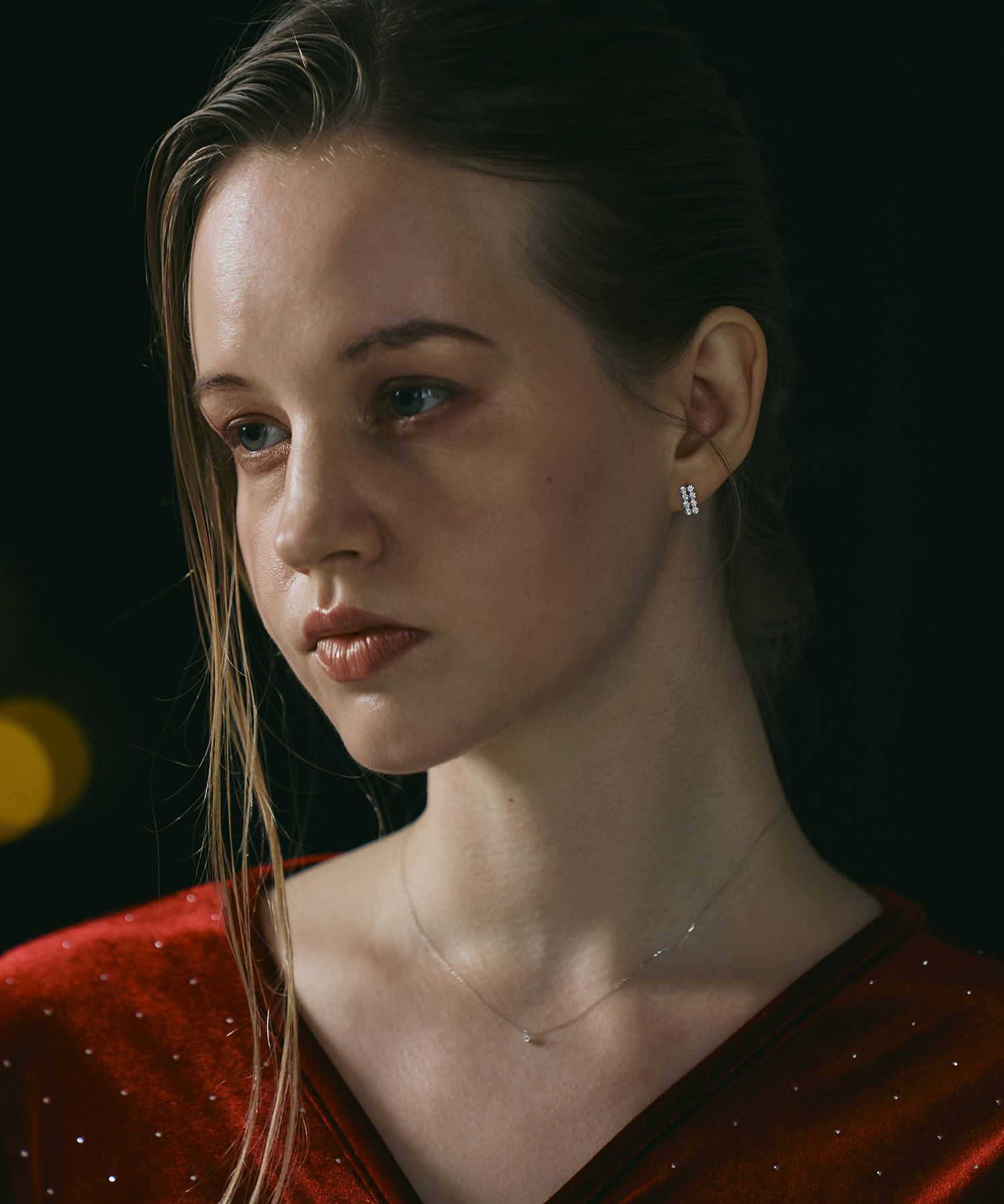 [K10]ユイットジルコニアピアス【cucia】