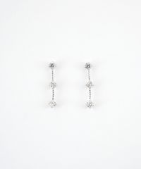 [K10]トロワジルコニアピアス【cucia】