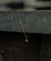 [K10]スターレットダイヤモンドプチペンダント【cucia】