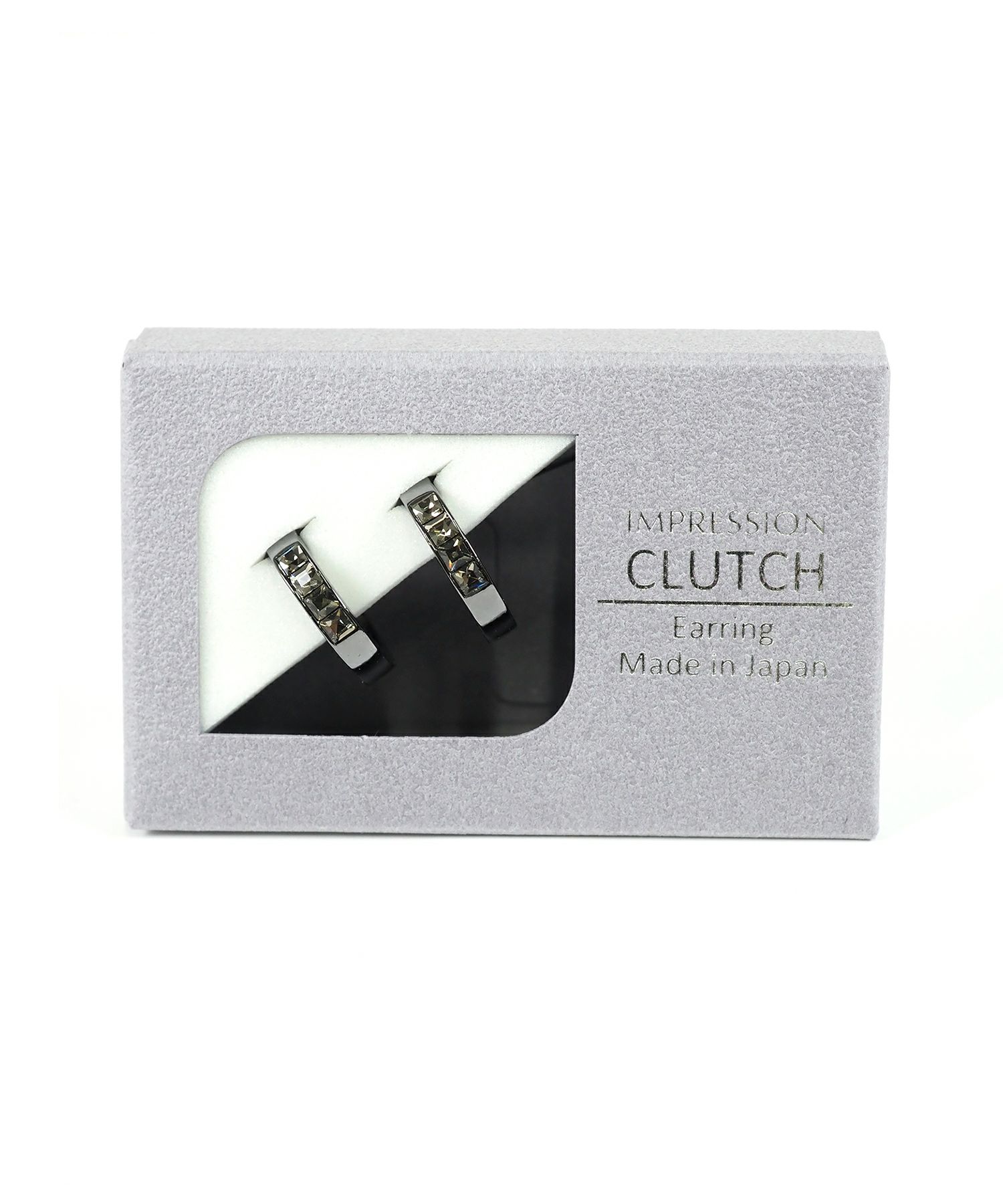 キューブラインクラッチイヤリング