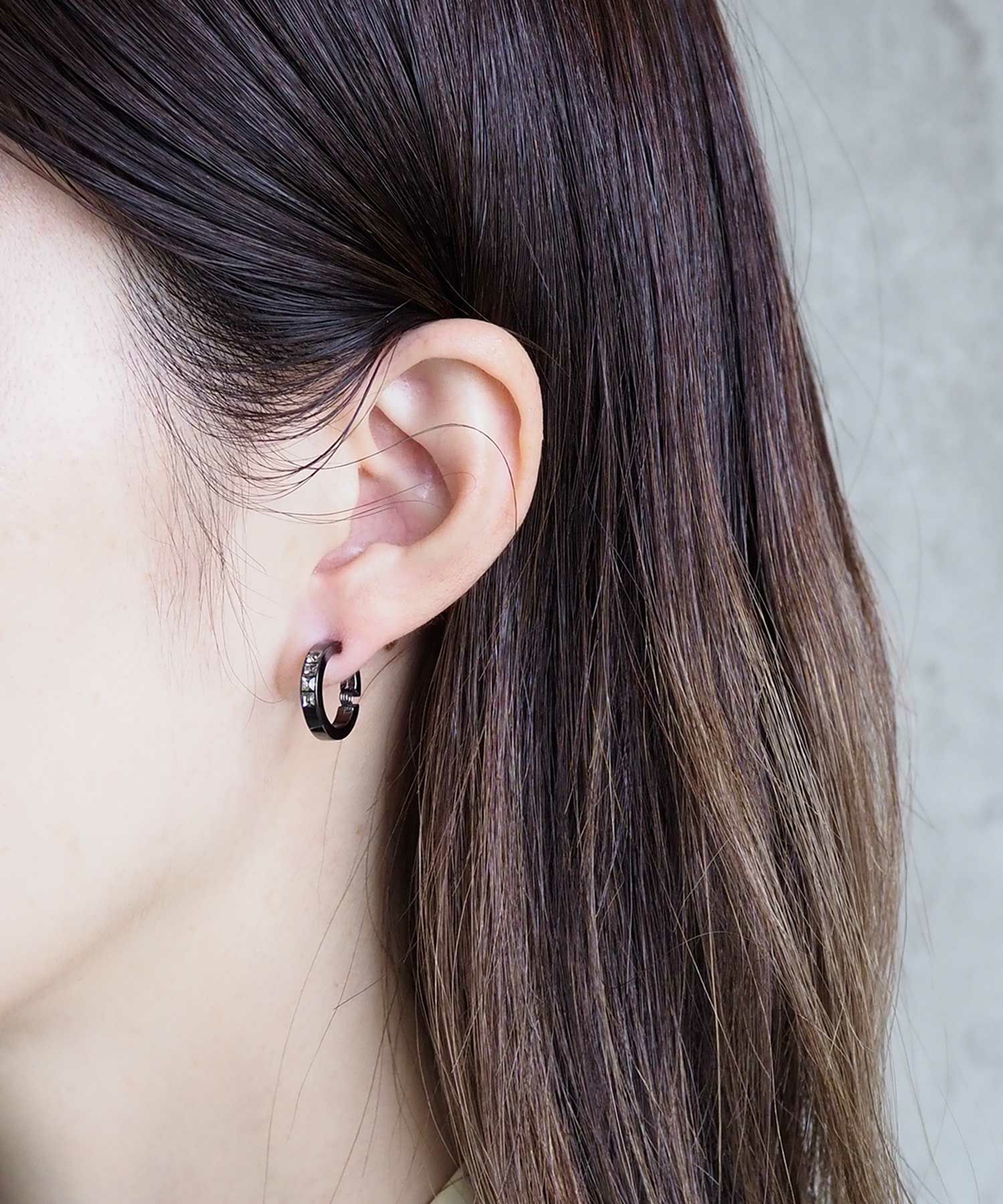 キューブラインクラッチイヤリング