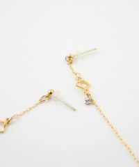 【web限定】ランバスチェーン樹脂コーティングポストピアス