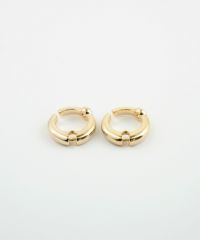 【web限定】キュービックフープクラッチイヤリング