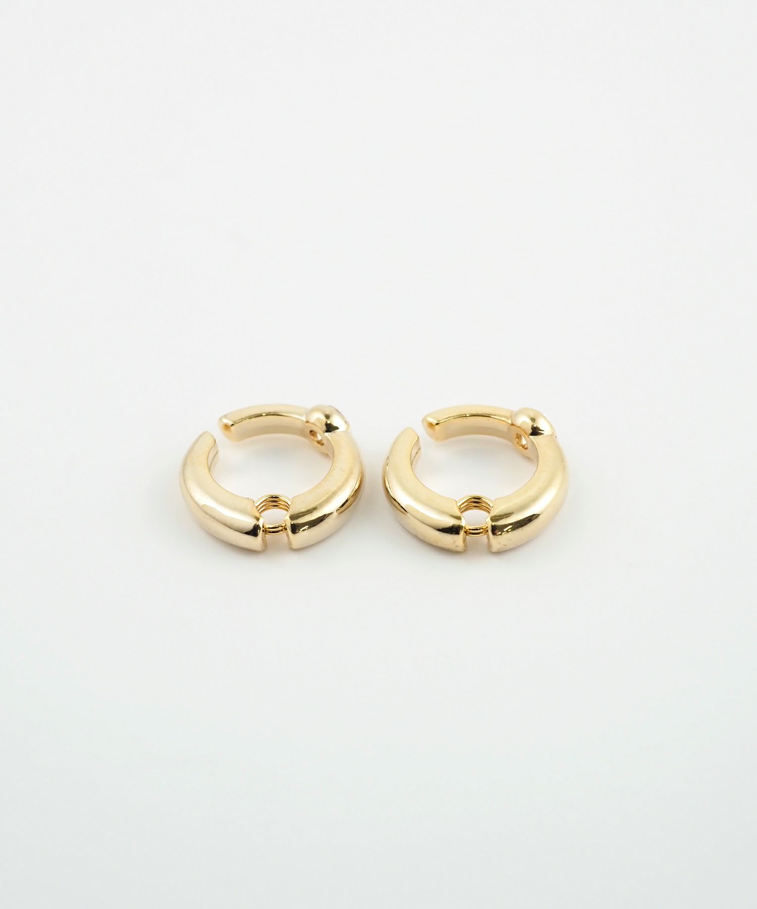 【web限定】キュービックフープクラッチイヤリング