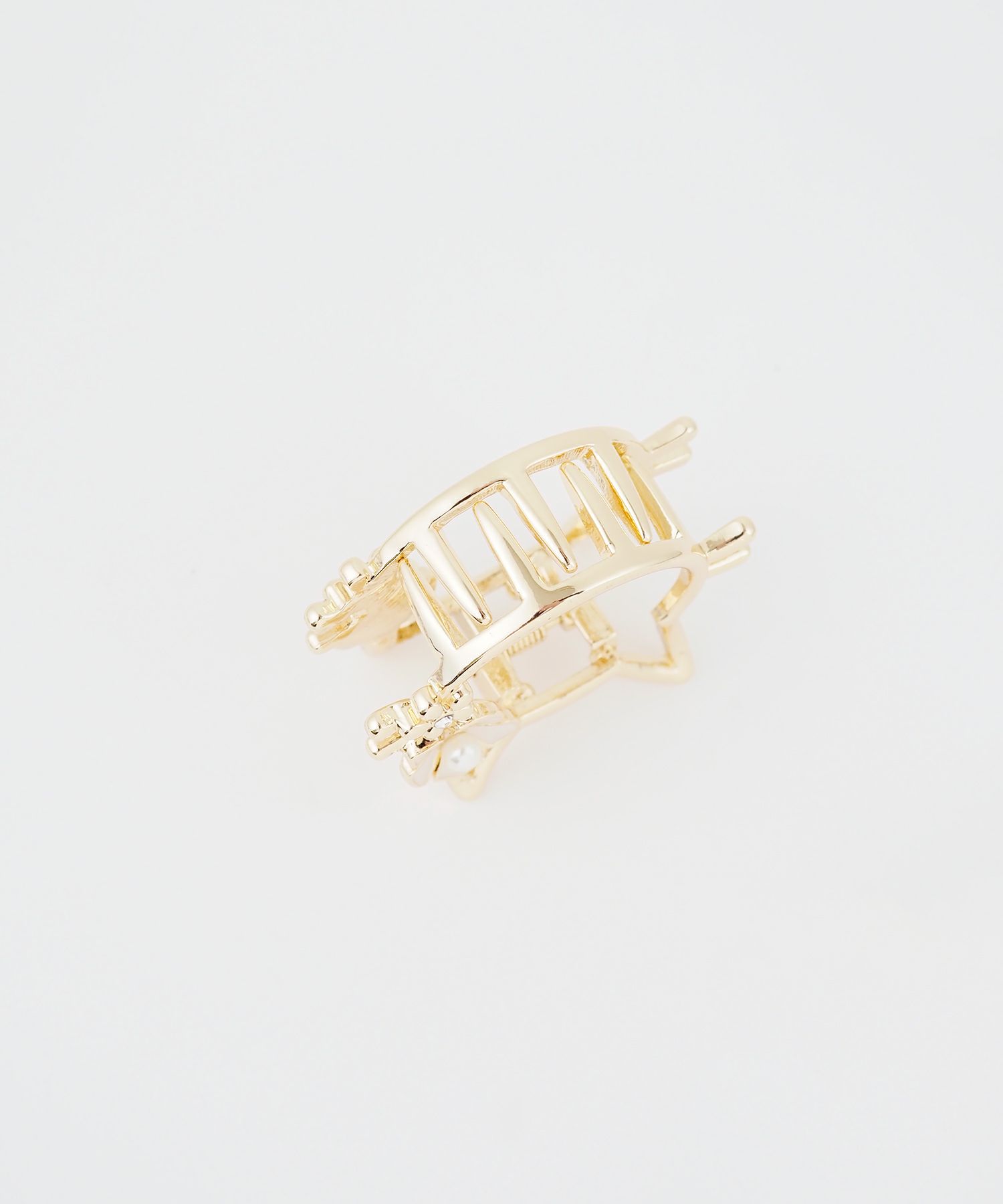 ねこフラワーミニバンスクリップ