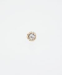 バースデーカラーストーンピュアチタンロングポストピアス