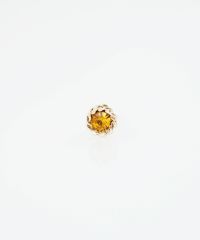 バースデーカラーストーンピュアチタンロングポストピアス