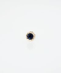 バースデーカラーストーンピュアチタンロングポストピアス