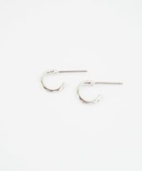 カッティングフープピュアチタンロングポストピアス