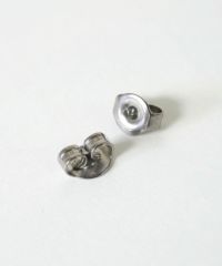 カッティングフープピュアチタンロングポストピアス