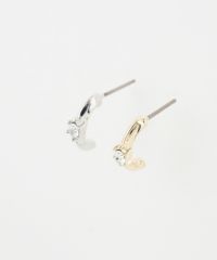 ビジューフープピュアチタンロングポストピアス