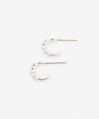 パールラインフープピュアチタンロングポストピアス