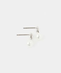 プラパールビジューピュアチタンロングポストピアス