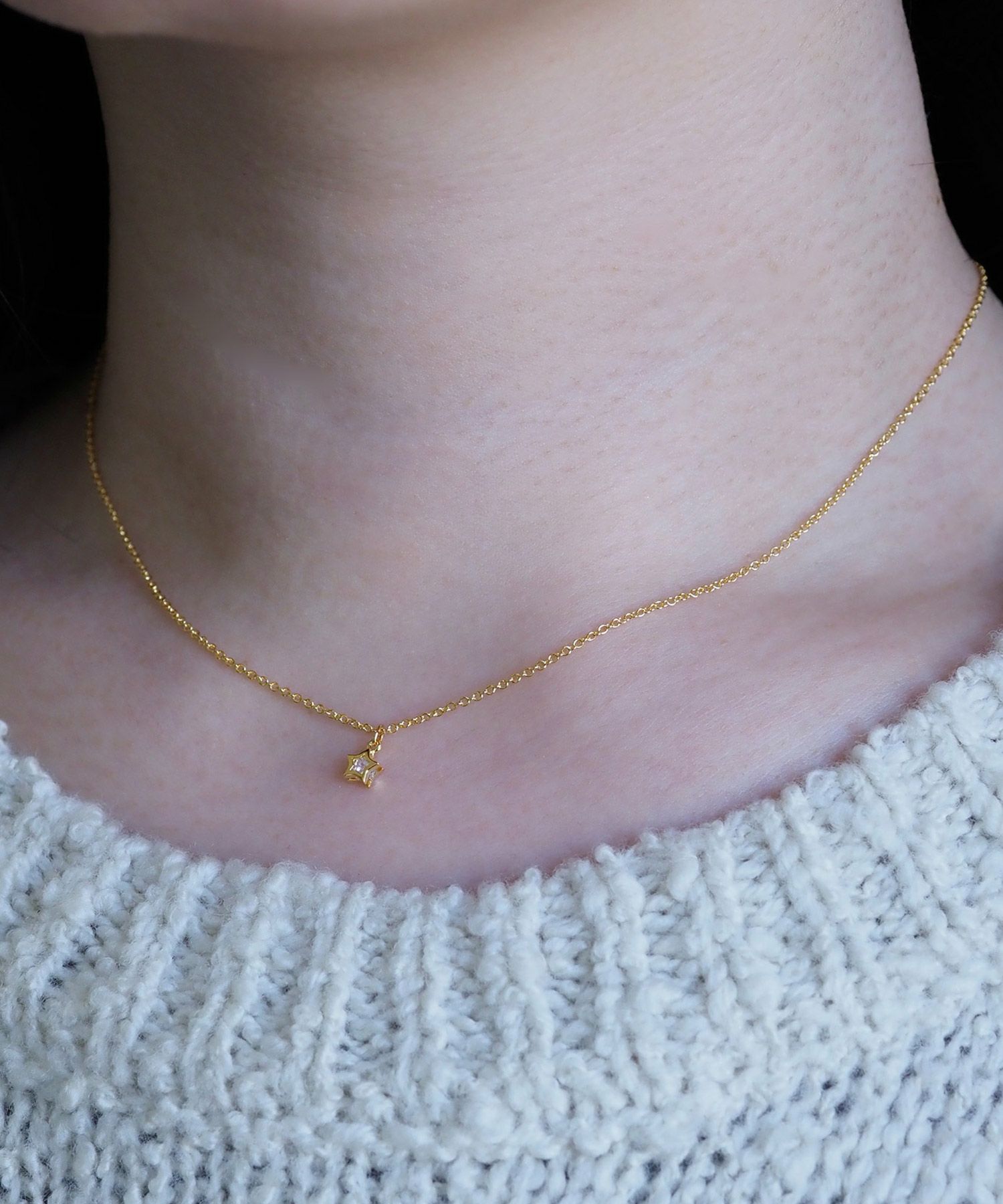 スターキュービックプチペンダント