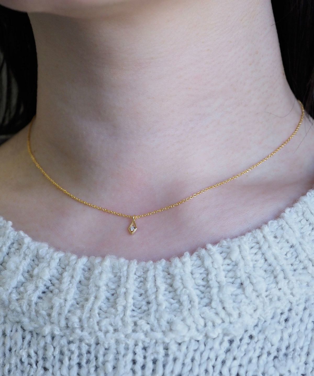 ダイヤキュービックプチペンダント