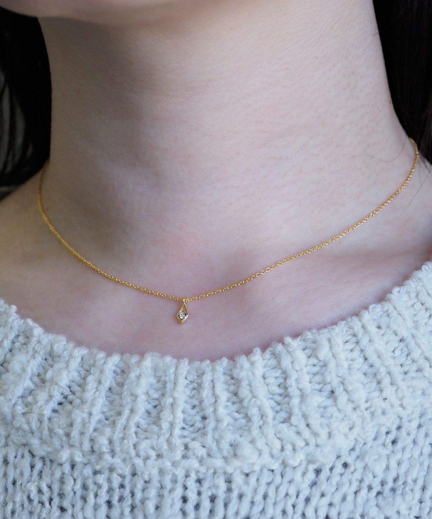 ダイヤキュービックプチペンダント