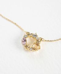 ナチュラルストーンリースネックレス【MUK Dreamy stone】