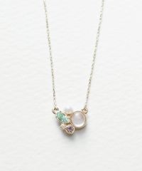 ナチュラルストーンビジューネックレス【MUK Dreamy stone】
