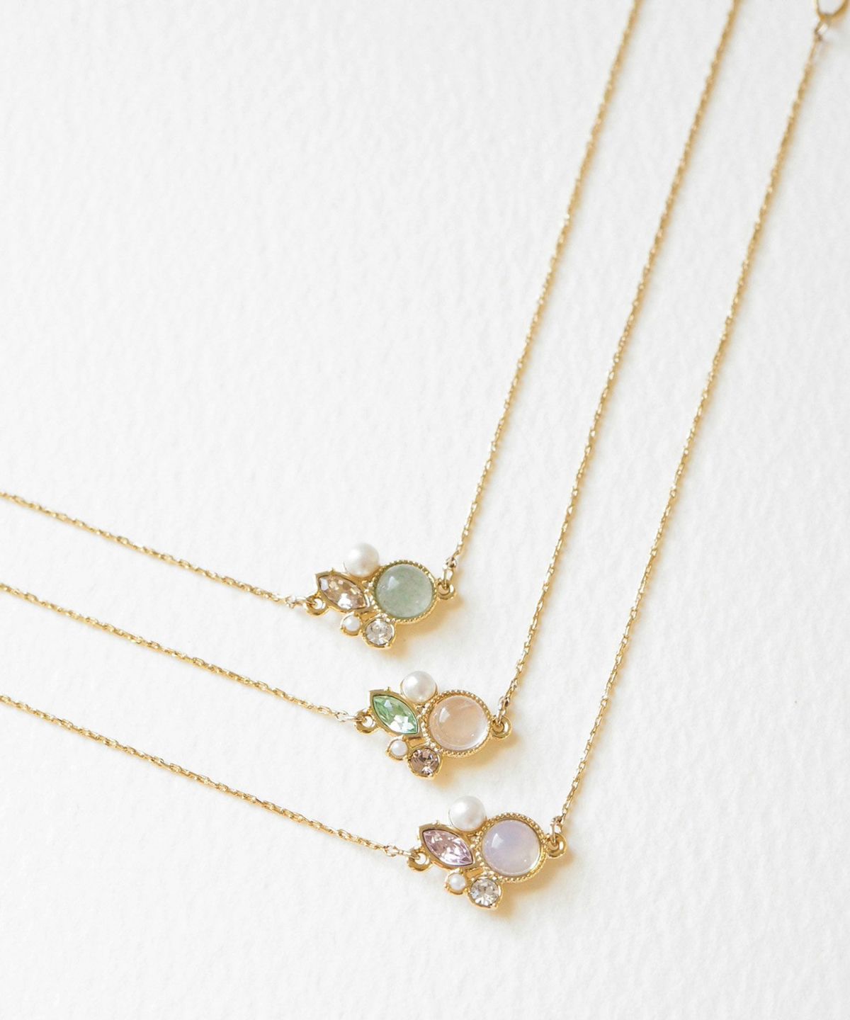 ナチュラルストーンビジューブレスレット【MUK Dreamy stone】