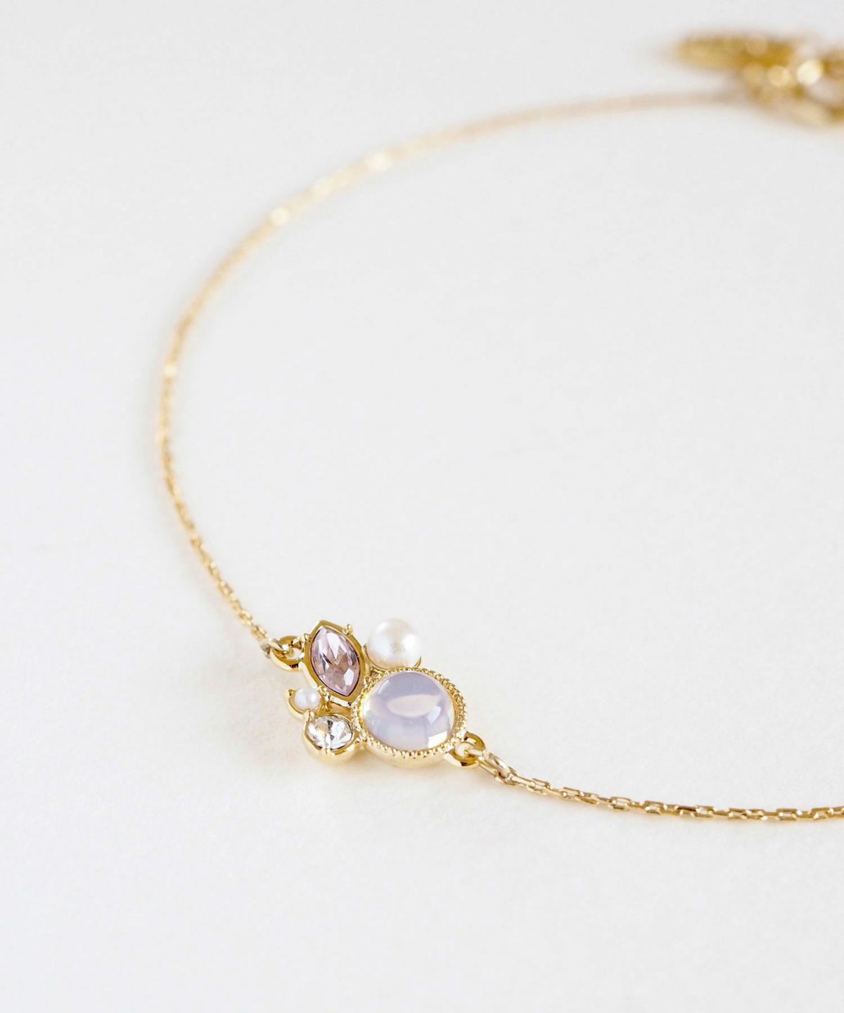 ナチュラルストーンビジューブレスレット【MUK Dreamy stone】