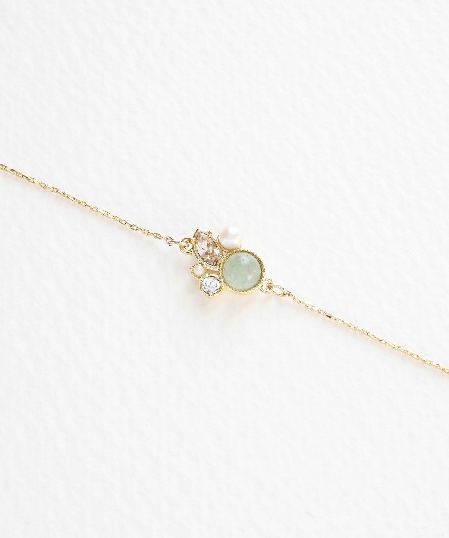 ナチュラルストーンビジューブレスレット【MUK Dreamy stone】