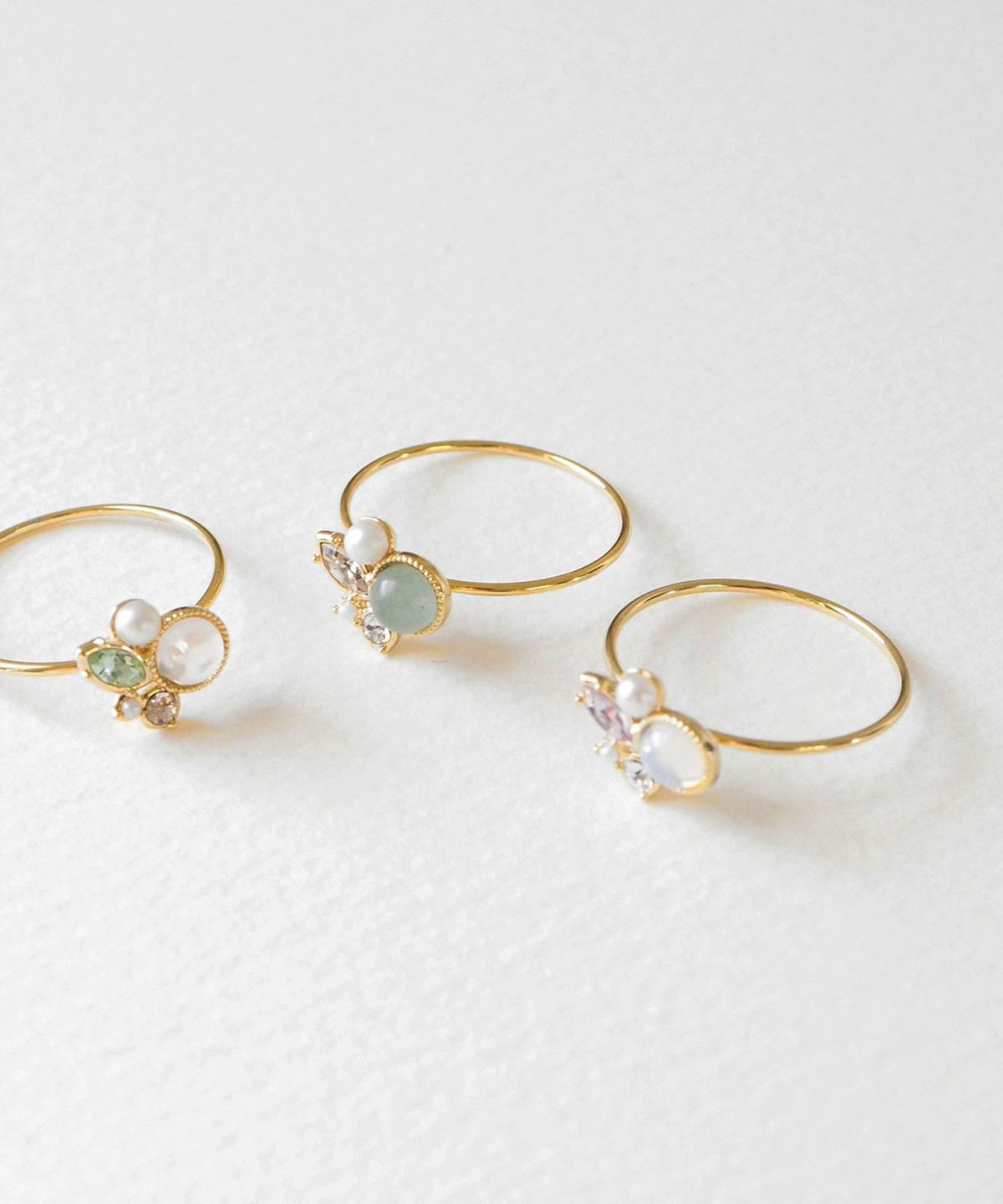 ナチュラルストーンビジューリング【MUK Dreamy stone】