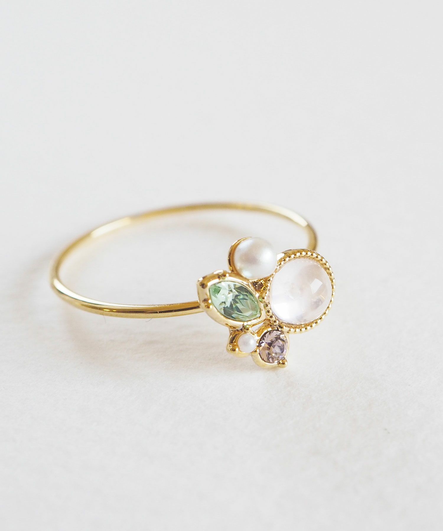 ナチュラルストーンビジューリング【MUK Dreamy stone】