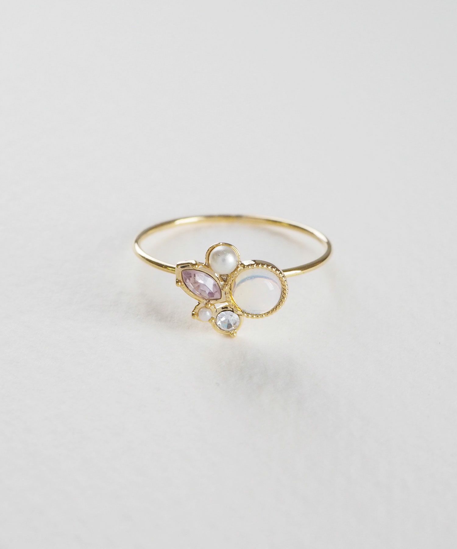 ナチュラルストーンビジューリング【MUK Dreamy stone】