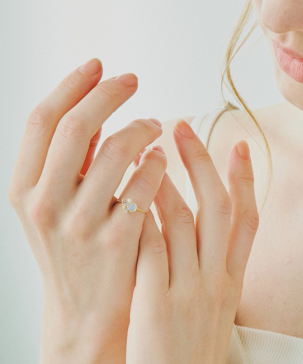 ナチュラルストーンビジューリング【MUK Dreamy stone】