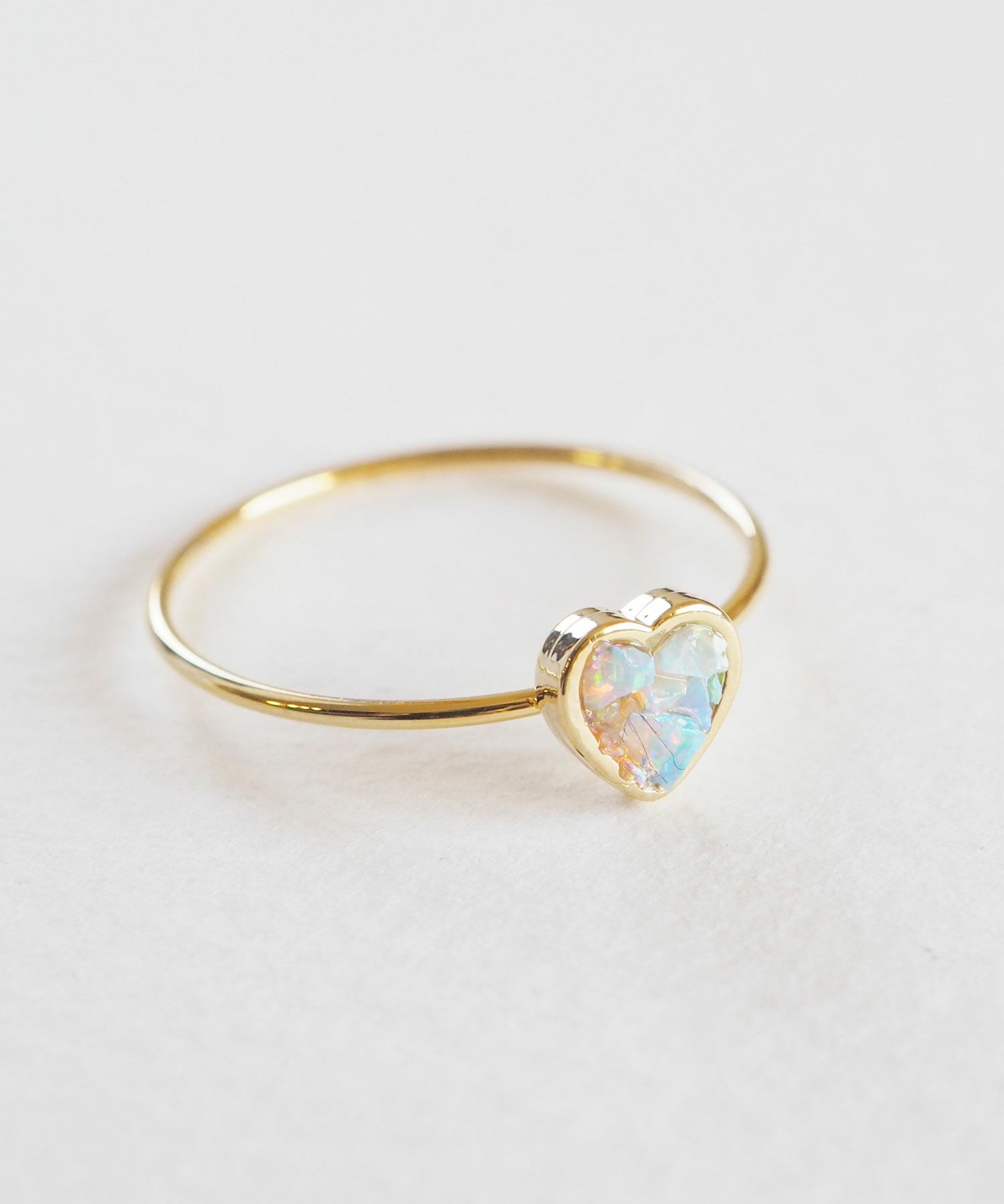 プチハートストーンリング【MUK Dreamy stone】