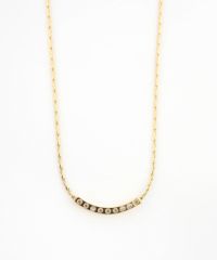 カーブストーンステンレスネックレス