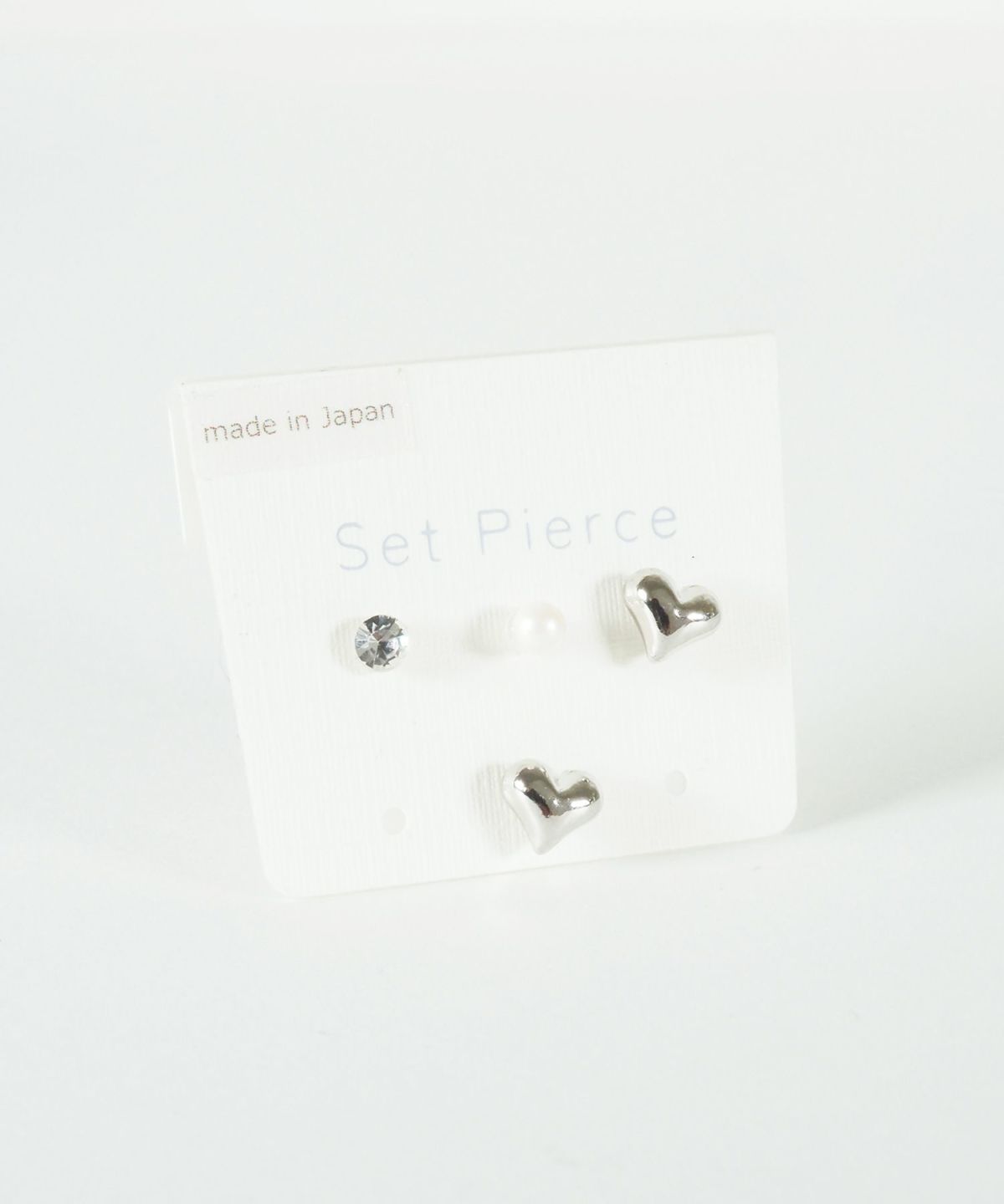 プランプハート樹脂ポストセットピアス