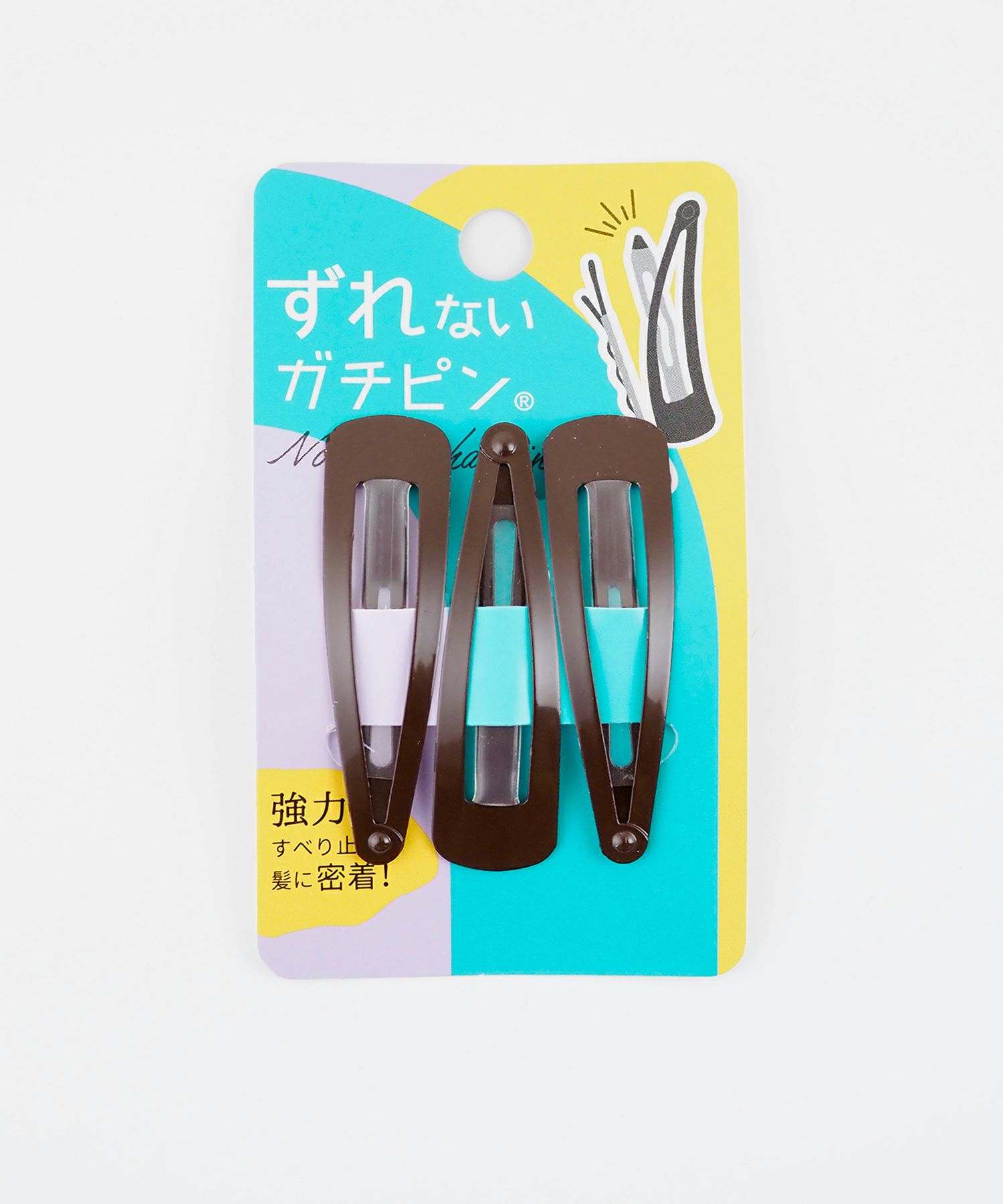 ぱっちん！滑り止め付きヘアピン「ガチピン」ミディアム