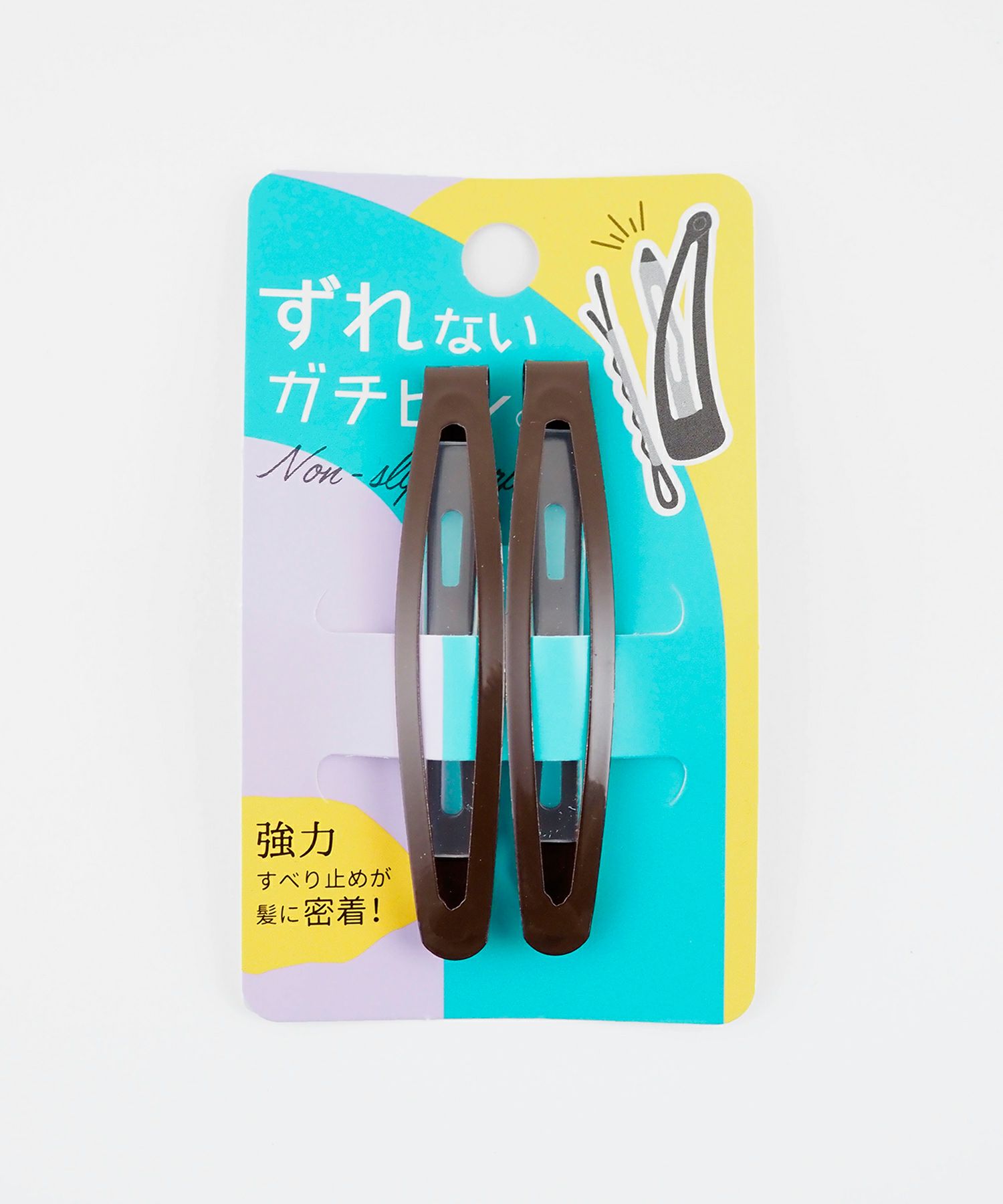 【VERY掲載】ぱっちん！滑り止め付きヘアピン「ガチピン」スリム