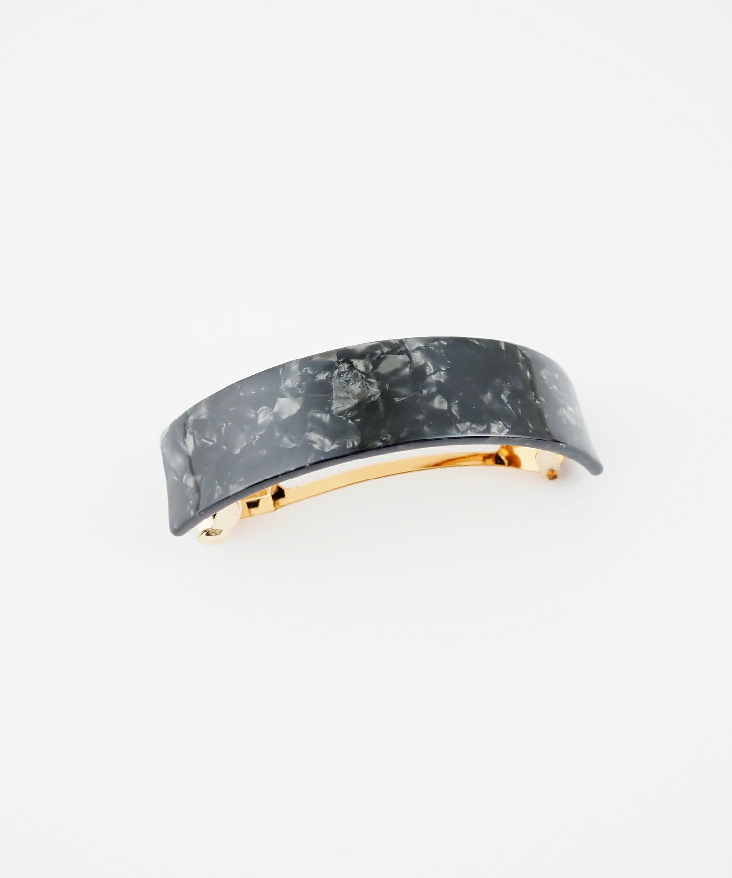 マーブルカーブバレッタ