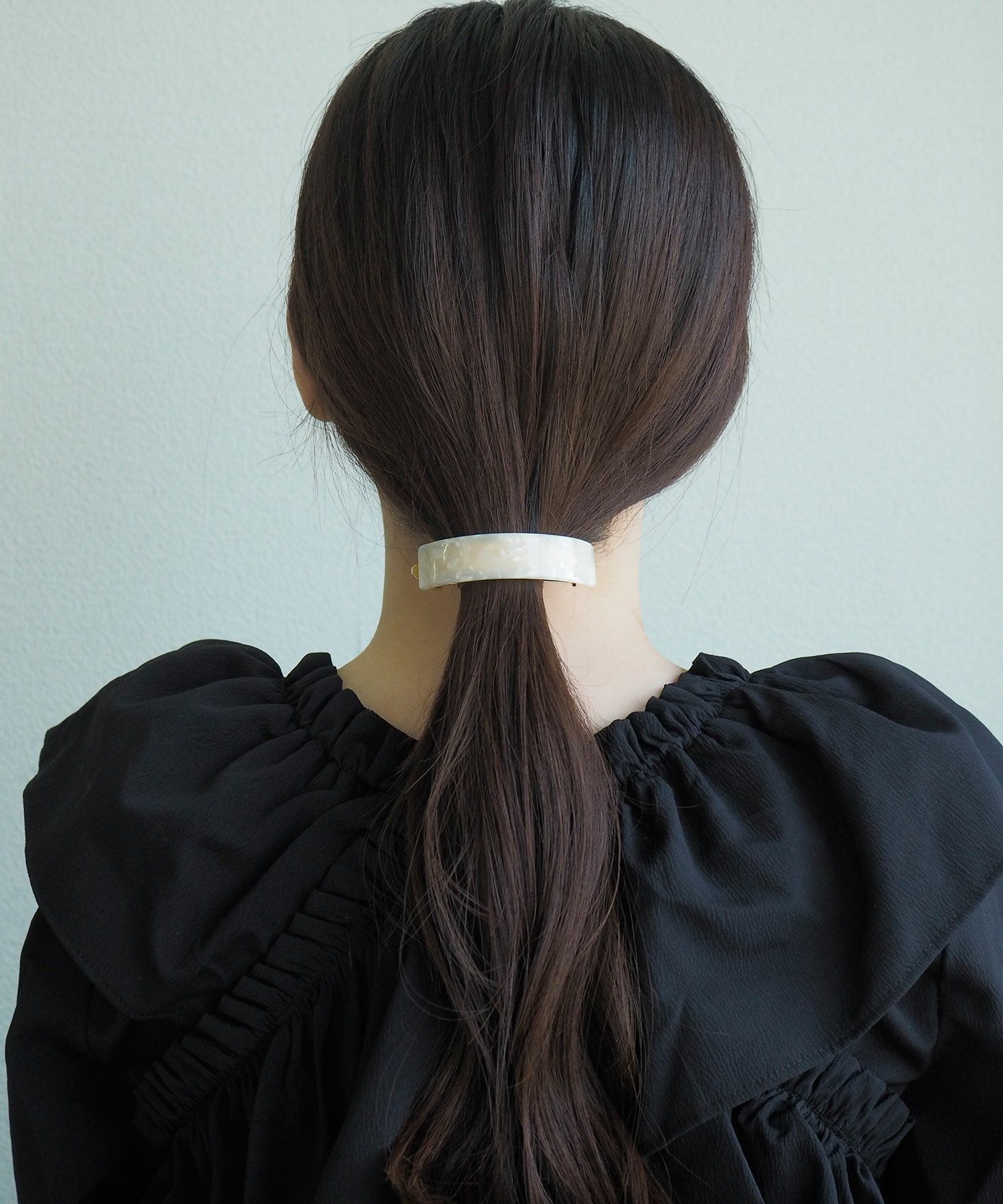 マーブルカーブバレッタ