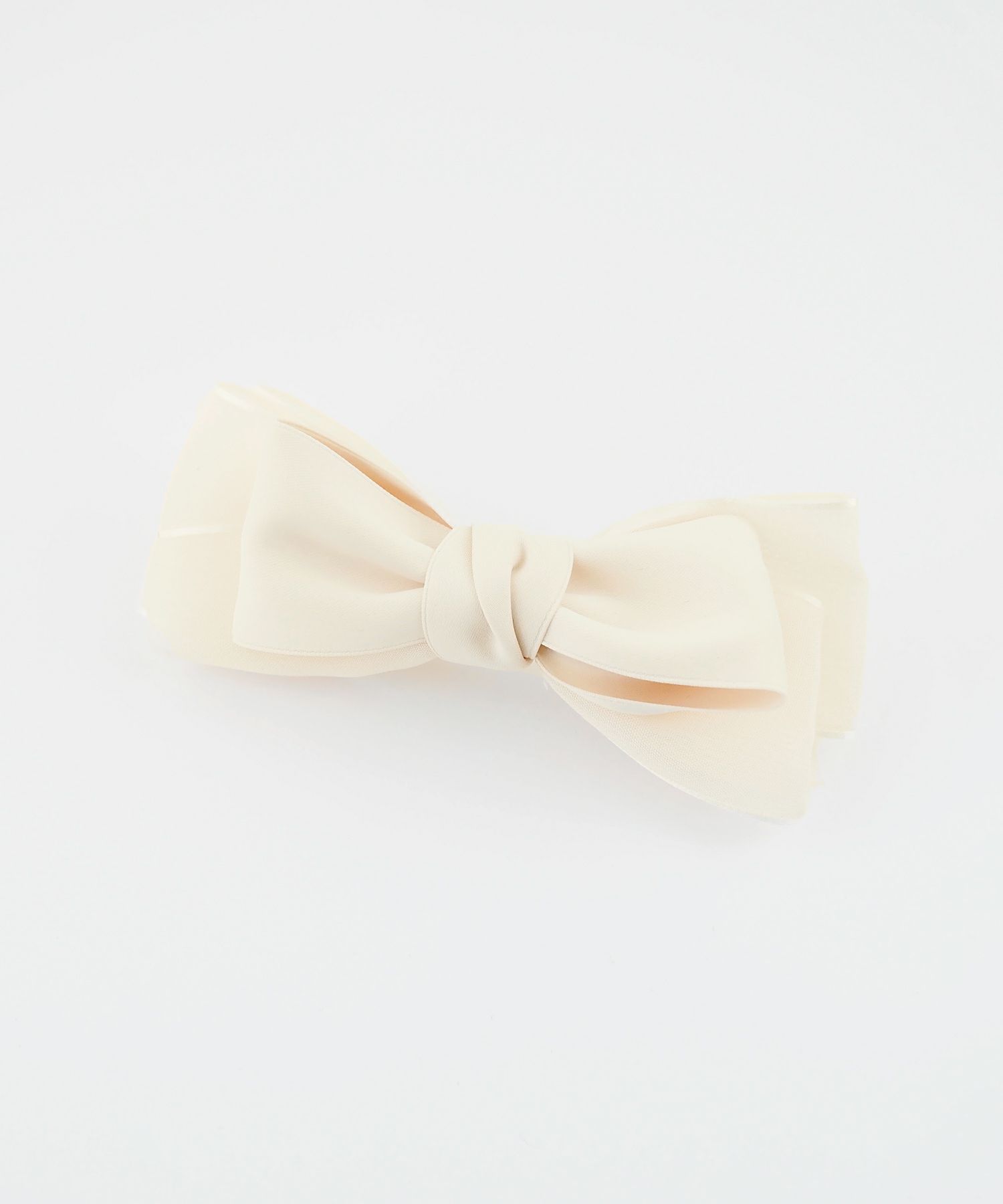 サテンオーガンジーリボンバレッタ