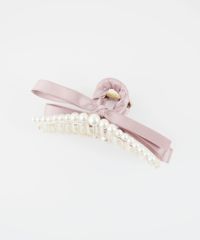 リボンパールラインバンスクリップ